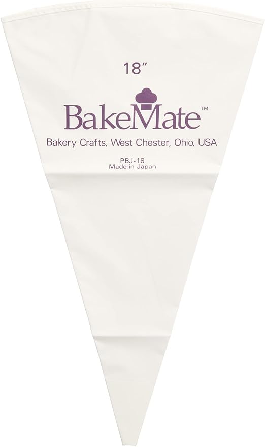 Reusable Pastry Bag, 18", Double-Coated Polyurethane Cake Piping Bag, Reinforced Bottom, Stitched Boarder, For Piping Frosting on Cakes, Cupcakes, and Cookies - 18"