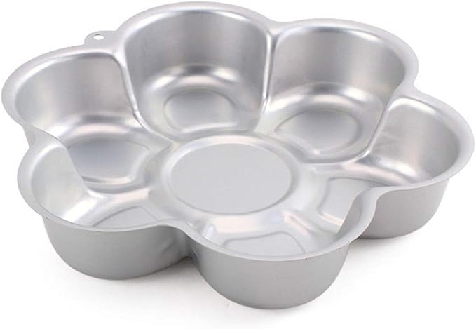 Ulalaza Aluminum Cake Mold 3D Flower Shape Baking Pan DIY Birthday Cake Mould Kitchen Supplies