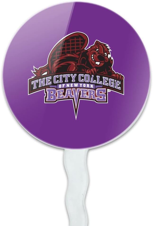 City College of New York Primary Logo Cupcake Picks Toppers Decoration Set of 6