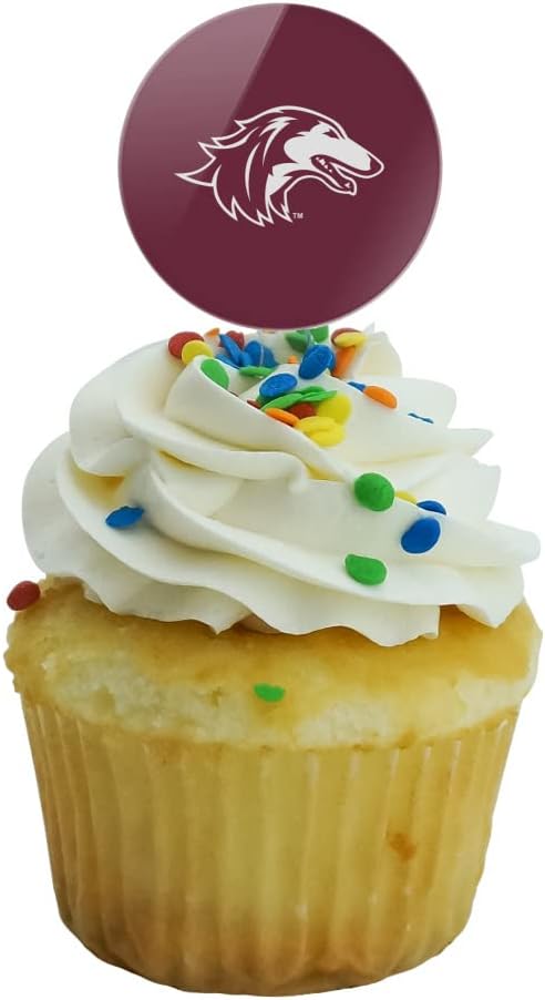 SIU Primary Logo Cupcake Picks Toppers Decoration Set of 6