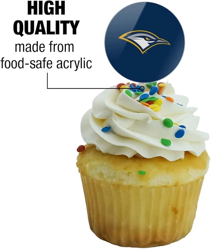 University of Tennessee at Chattanooga Primary Logo Cupcake Picks Toppers Decoration Set of 6