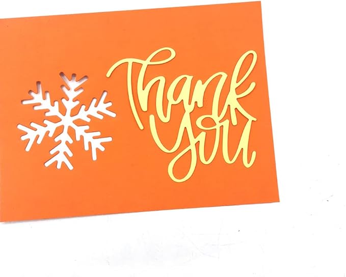 Thank You Alphabet Cutting Dies, 3 Kinds Thank You Thanks Letters Thanksgiving Day Die Cuts Metal Embossing Stencils Template Mould for Card Scrapbooking and DIY Craft Album Paper Card Decor