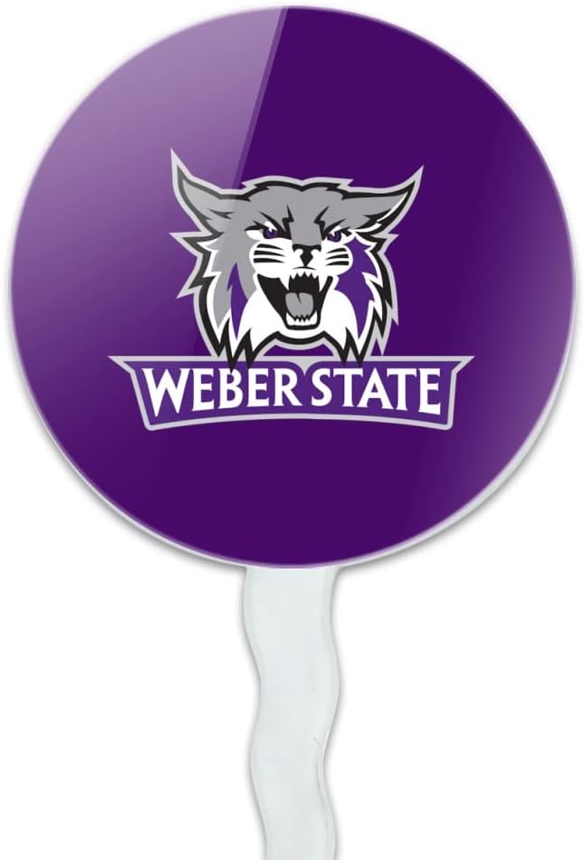 Weber State University Primary Logo Cupcake Picks Toppers Decoration Set of 6
