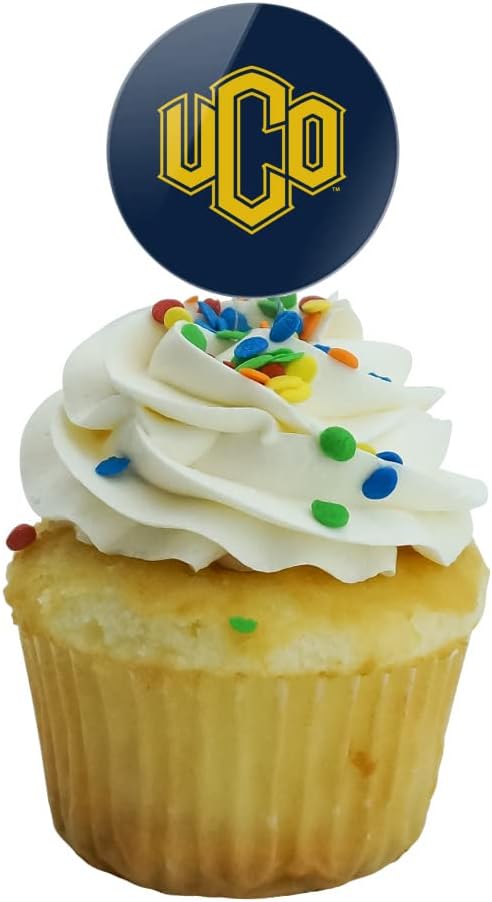 Central Oklahoma Primary Logo Cupcake Picks Toppers Decoration Set of 6