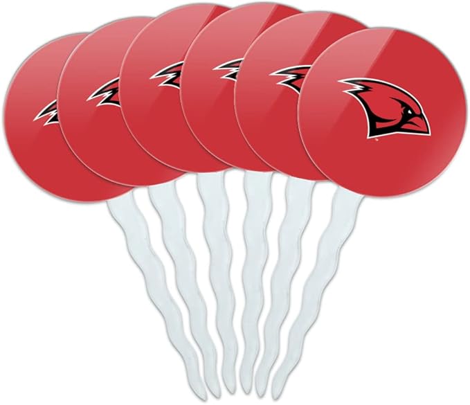 University of the Incarnate Word Primary Logo Cupcake Picks Toppers Decoration Set of 6