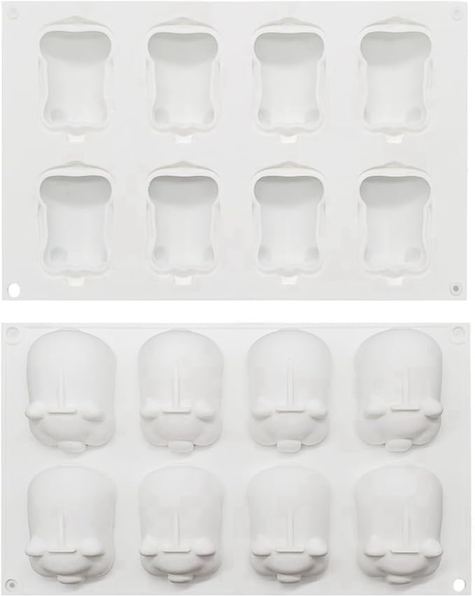 mostsom Silicone Pig Mold Fondant Mold Chocolate Cake MoldMousse Cake Decoration Dessert Baking Mold DIY Candle Model (G_ Pig)