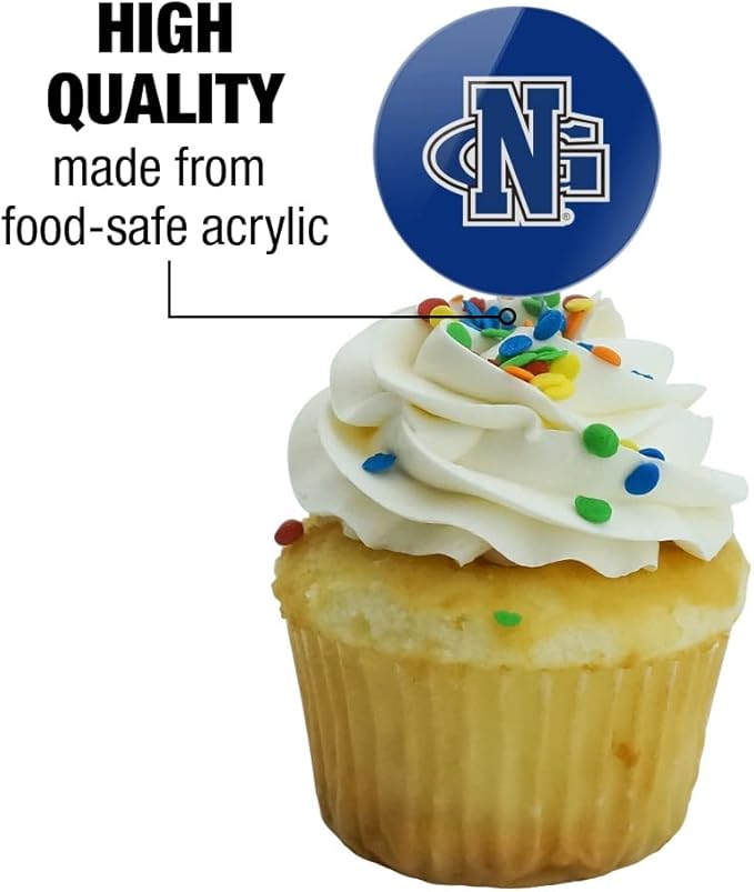 University of North Georgia Primary Cupcake Picks Toppers Decoration Set of 6