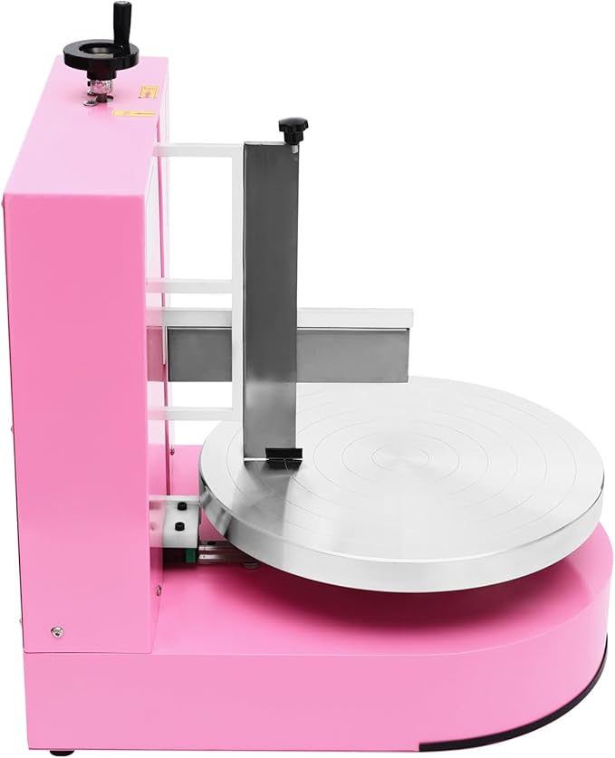LOYALHEARTDY 200W Cake Spreading Machine with Turntable,Cake Turntable Adjustable Spatula, Touch Control, Cake Icing Machine, Pink - Perfect for Professional Cake Decorating,Pink