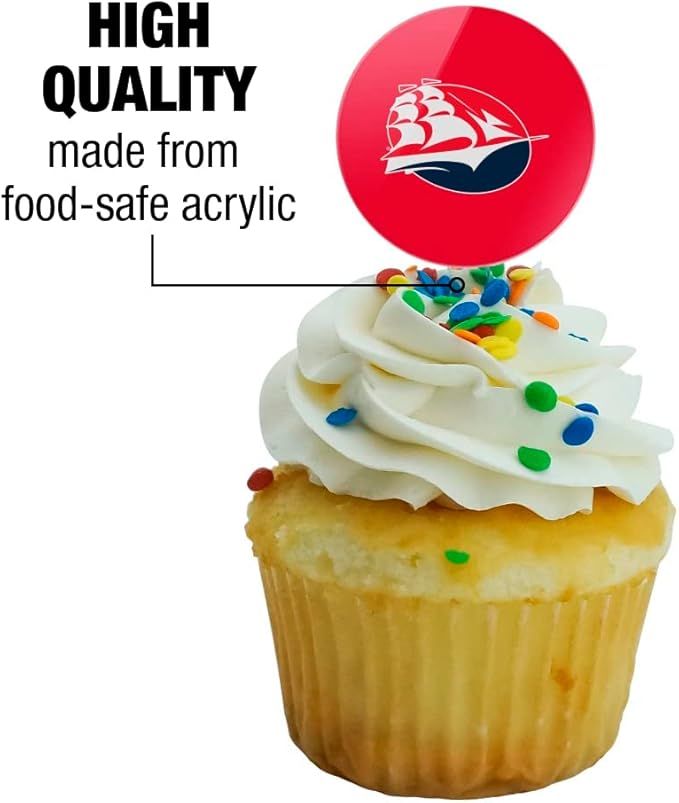 Shippensburg University Primary Logo Cupcake Picks Toppers Decoration Set of 6