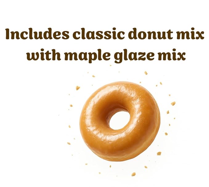 Rabbit Creek Maple Donuts Mix with Glaze Included – Baked Donuts, Not Fried – Donut Baking Mix