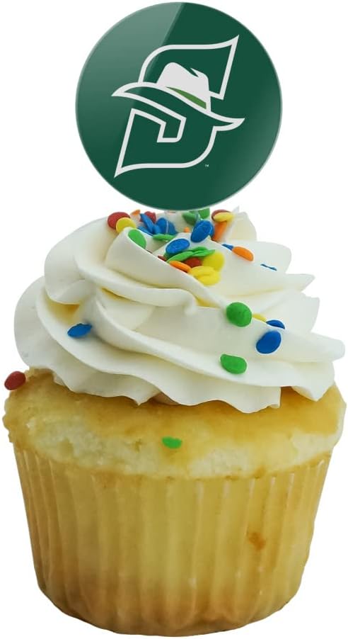 Stetson University Primary Logo Cupcake Picks Toppers Decoration Set of 6