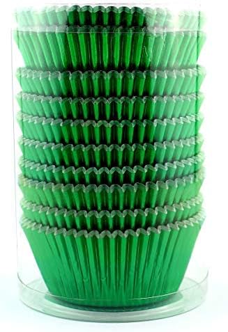 Eoonfirst Green Foil Cupcake Case Liners Christmas Day Baking Muffin Paper Cups 200Pcs