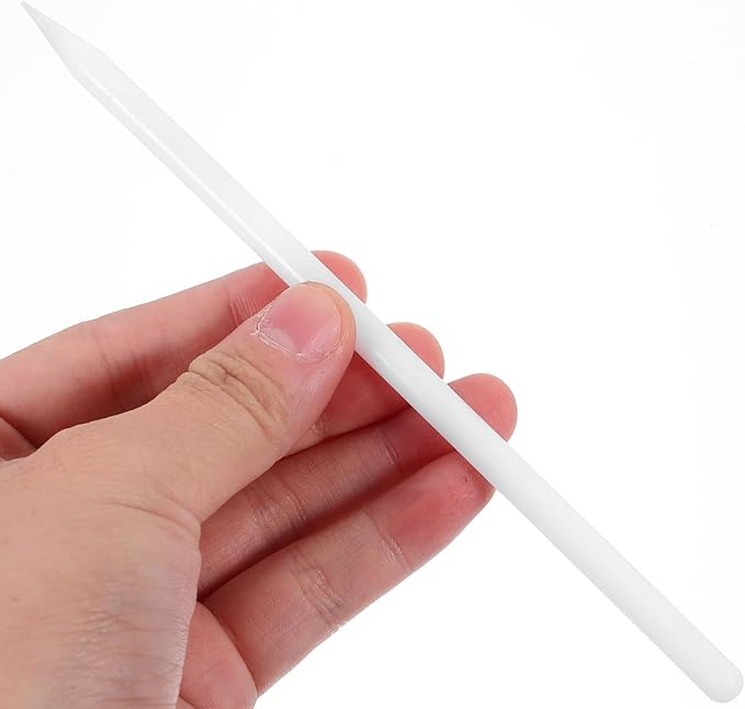 HEMOTON 3PCS Fondant Modeling Tools Fondant Cake Decorating Tools Plastic Fondant Carving Sculpting Pen Gum Paste for Cake Decorating Icing Smoother Rolling Pin
