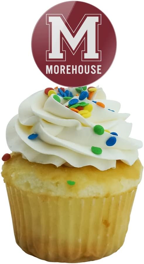 Morehouse College Primary Logo Cupcake Picks Toppers Decoration Set of 6
