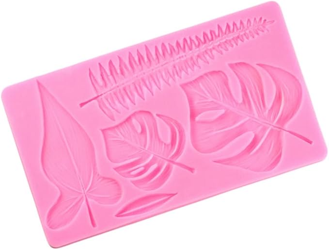 Leaf Silicone Mold Rose Flower Fondant Molds DIY Cake Decorating Tools Sugarcraft Candy Resin Clay Chocolate Gumpaste Moulds (2011.20.8CM)