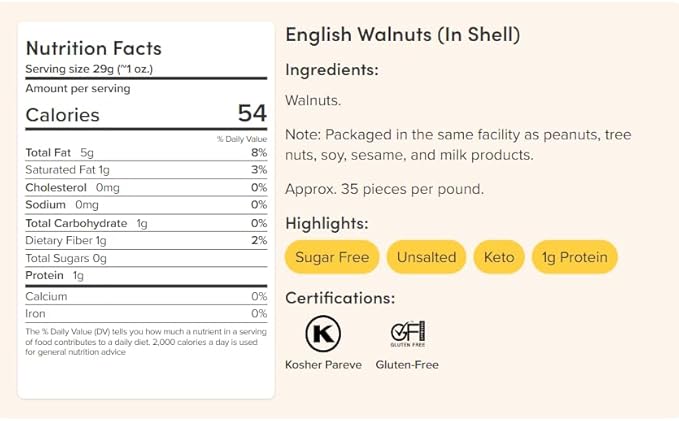 Nuts.com Whole Walnuts in Shell, 2 lbs – Fresh Unshelled Raw Walnuts with Buttery, Nutty Flavor