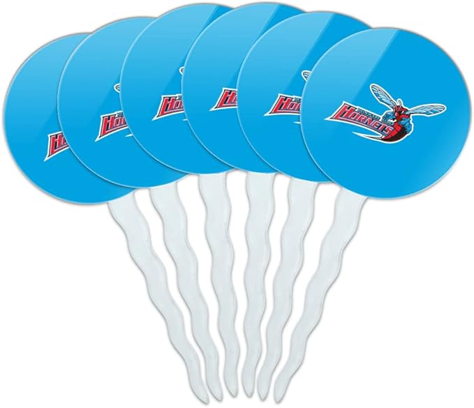 GRAPHICS & MORE Delaware State University Primary Logo Cupcake Picks Toppers Decoration Set of 6