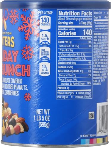 Planters Limited Edition Holiday Nut Crunch, 21 oz Can (Pack of 2)