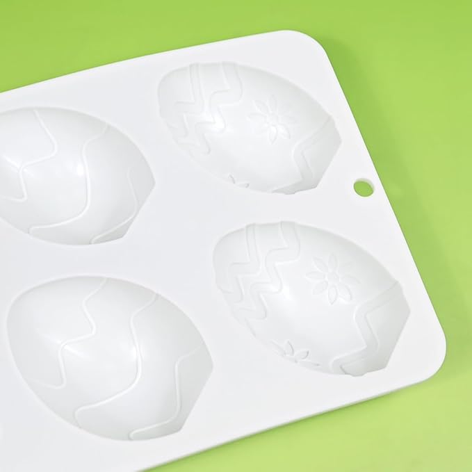 mostsom Silicone Easter Egg Mousse Cake Mold DIY Baking Moulds For Pastry Truffle Pudding Jelly Cheesecake Candy Form Candle Soap Mold (I_ Easter Egg)