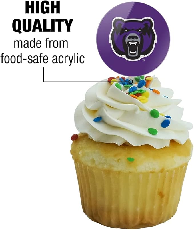 University of Central Arkansas Primary Logo Cupcake Picks Toppers Decoration Set of 6