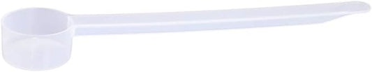 Plastic Measuring Scoop, (5 cc | 1 teaspoon | 5 mL) Long Handle Spoons for Powders, Granules, Coffee, Pet Food, Baking Supplies, Protein and Other Dry Goods, BPA Free (Set of 100)