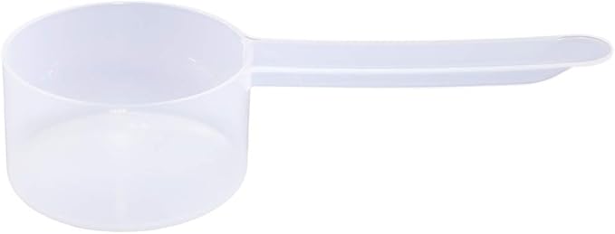 Plastic Measuring Scoop, (35 cc | 2.5 tablespoon | 1.25 fl oz. | 35 mL) Long Handle Spoons for Powders, Granules, Coffee, Pet Food, Baking Supplies, Protein and Other Dry Goods, BPA Free (Set of 1)