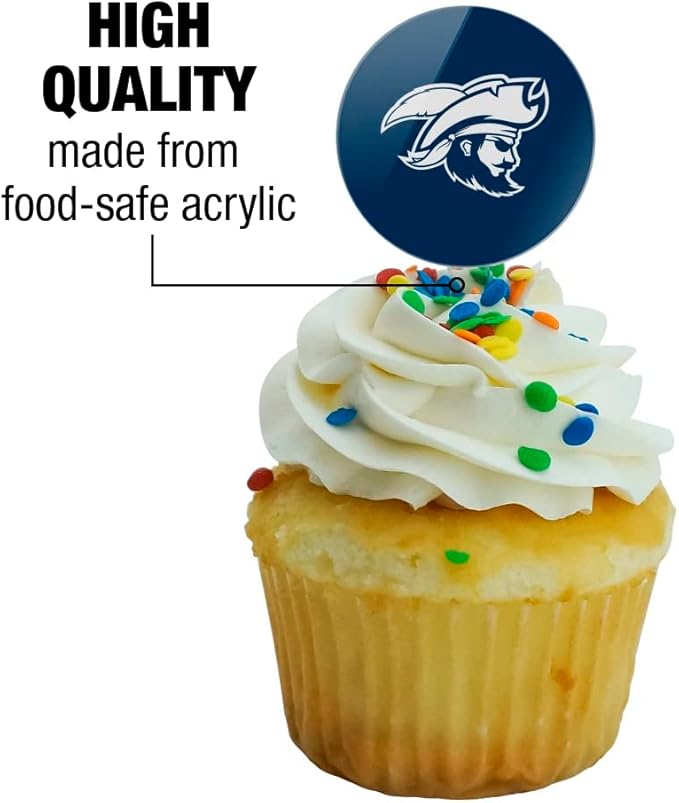 Charleston Southern University Primary Logo Cupcake Picks Toppers Decoration Set of 6