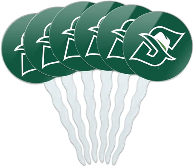 Stetson University Primary Logo Cupcake Picks Toppers Decoration Set of 6