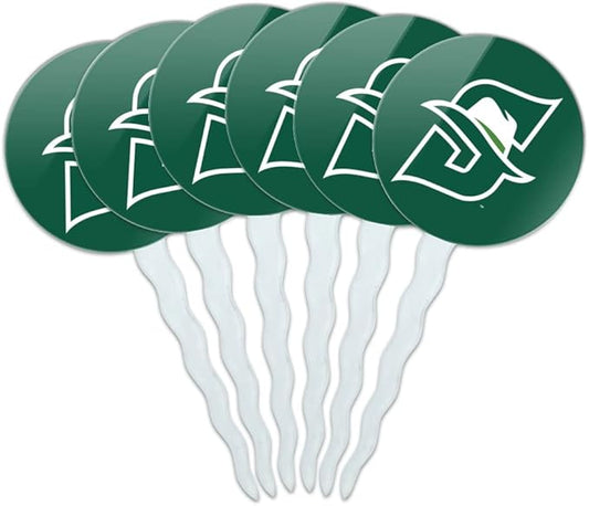 Stetson University Primary Logo Cupcake Picks Toppers Decoration Set of 6