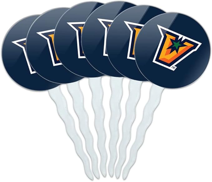 The University of Texas Rio Grande Valley Primary Logo Cupcake Picks Toppers Decoration Set of 6