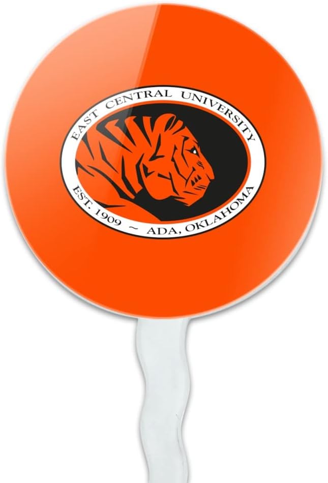 East Central University Primary Logo Cupcake Picks Toppers Decoration Set of 6
