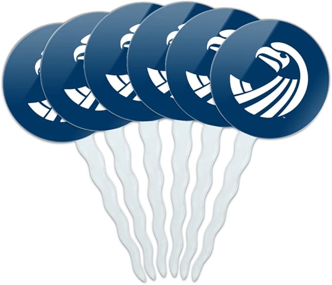 Salve Regina University Primary Logo Cupcake Picks Toppers Decoration Set of 6