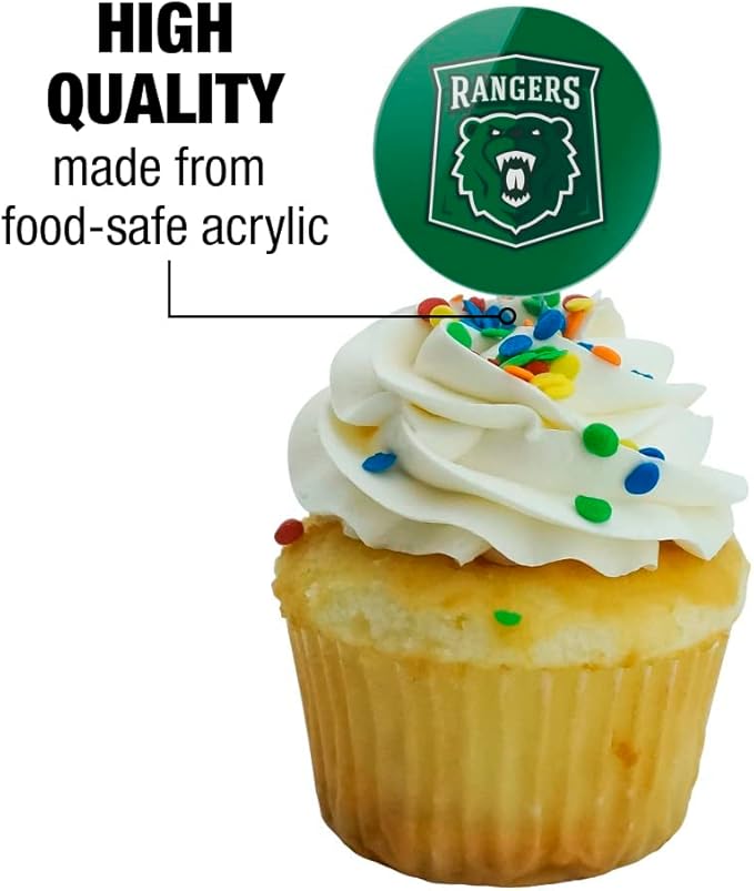 University of Wisconsin - Parkside Primary Logo Cupcake Picks Toppers Decoration Set of 6