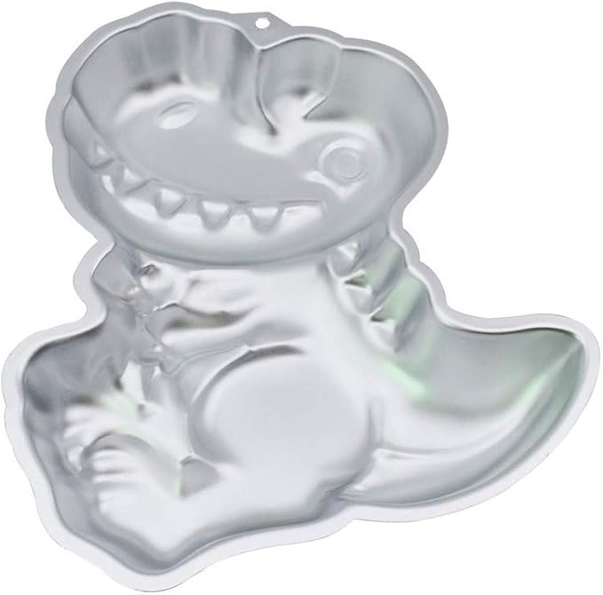 Ulalaza 3D Dinosaur Baking Pan Aluminum Cake Mold DIY Birthday Cake Mould Kitchen Supplies