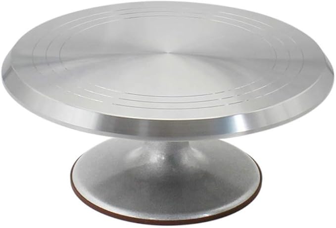 Cake Stand, Rotating Cake Decorating Stand Revolving Pottery Stand Turntable with Ball Bearings Diameter Heavy Duty 12 INCH