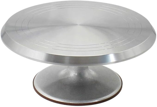 Cake Stand, Rotating Cake Decorating Stand Revolving Pottery Stand Turntable with Ball Bearings Diameter Heavy Duty 12 INCH