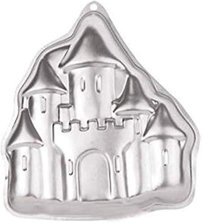 Ulalaza Aluminum Cake Mold 3D Castle Shape Baking Pan DIY Birthday Cake Mould Kitchen Supplies