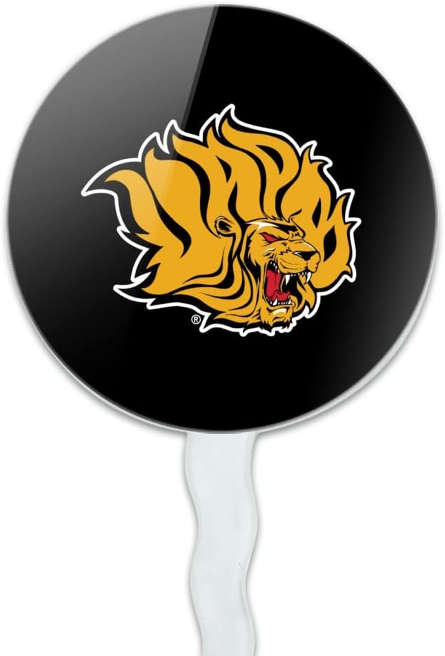 Arkansas at Pine Bluff Primary Logo Cupcake Picks Toppers Decoration Set of 6