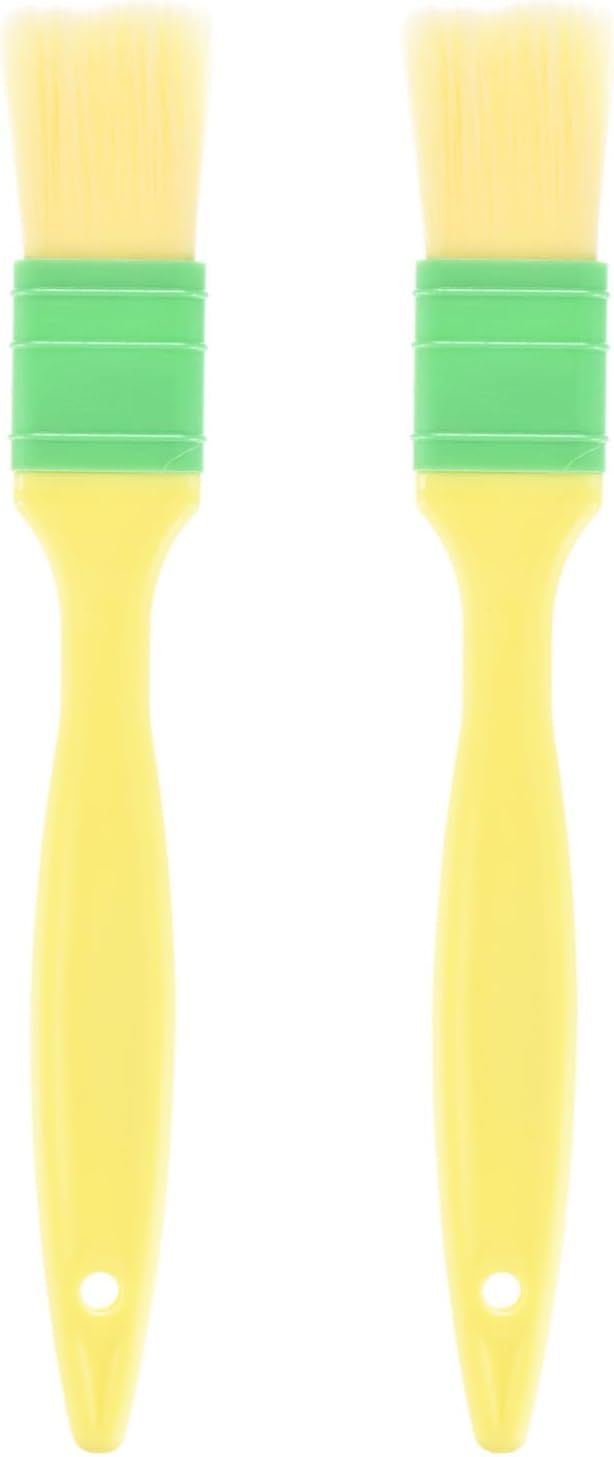 2-Pack Pastry Brush, Soft Basting Baking BBQ Oil Brush for Cooking/Barbecue/Kitchen [1.6"]