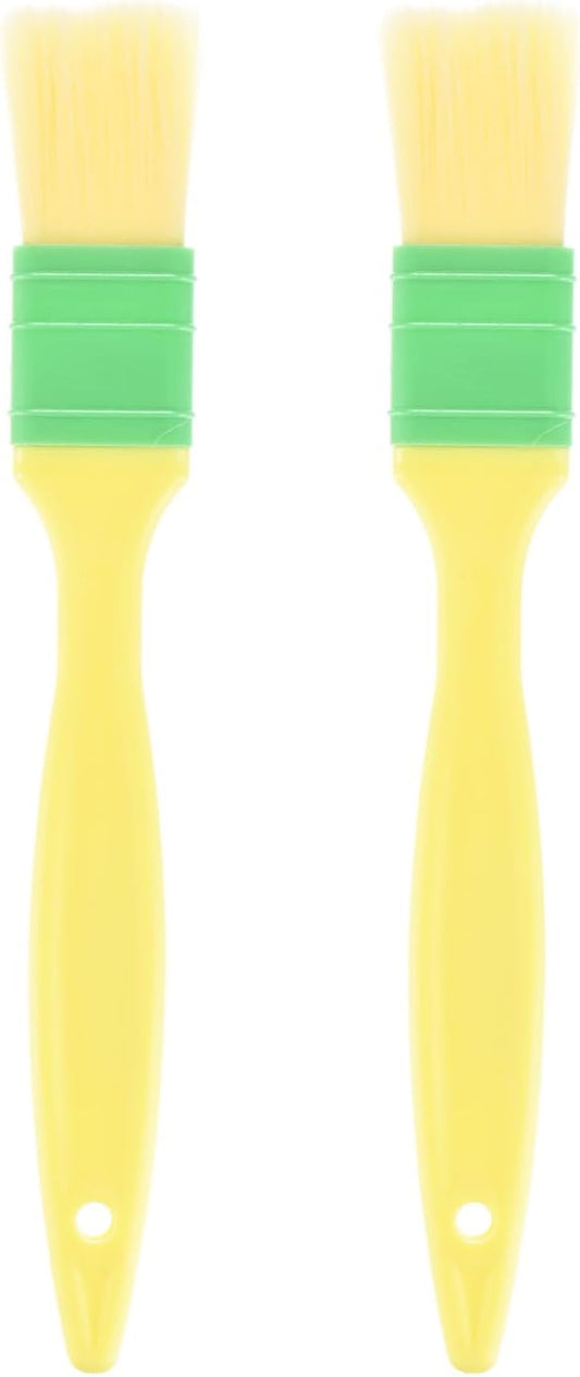 2-Pack Pastry Brush, Soft Basting Baking BBQ Oil Brush for Cooking/Barbecue/Kitchen [1.6"]