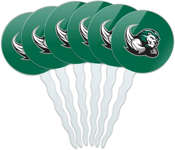 Slippery Rock Primary Logo Cupcake Picks Toppers Decoration Set of 6