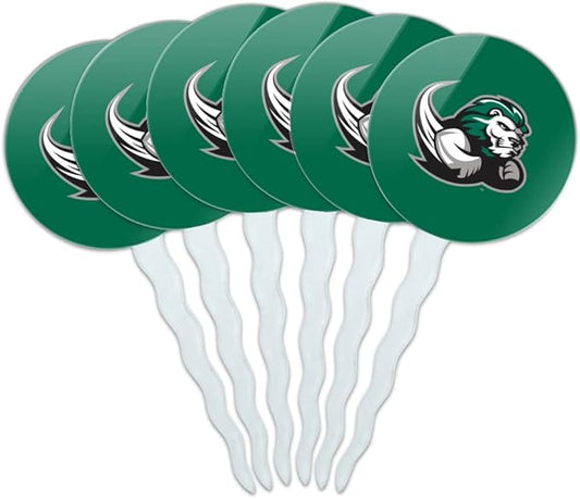 Slippery Rock Primary Logo Cupcake Picks Toppers Decoration Set of 6
