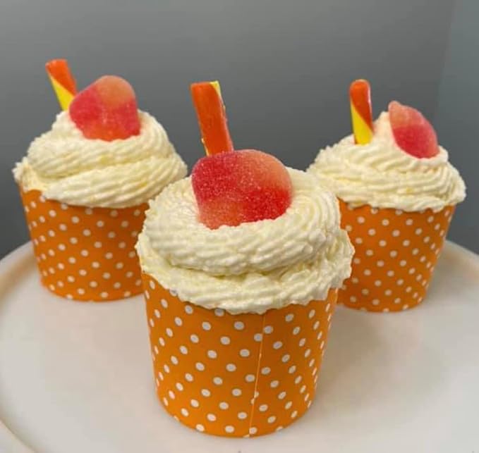 Paper Baking Cups (Polka Dots), Greaseproof Disposable Cupcake Liners (Orange, Large Cups (50-Pack))