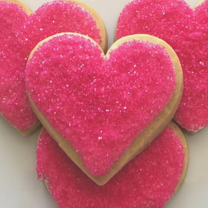 Pink Sanding Sugar 150g (5.3 oz) - Edible Sparkling Sugar for Baking Decorations, Cookies, Cakes, Cupcakes Ice Cream Toppers - Vibrant Pink Color Sugar Crystals