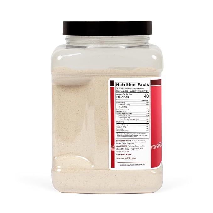 Hoosier Hill Farm Dry Malt (Diastatic) Baking Powder, 1.5LB (Pack of 1)