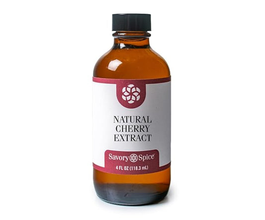 Savory Spice Natural Cherry Extract - Cherry Extract for Baking, Drinks & Cooking | Tart Cherry Flavoring for Candy, Soda & Syrup (4 Fl Oz)