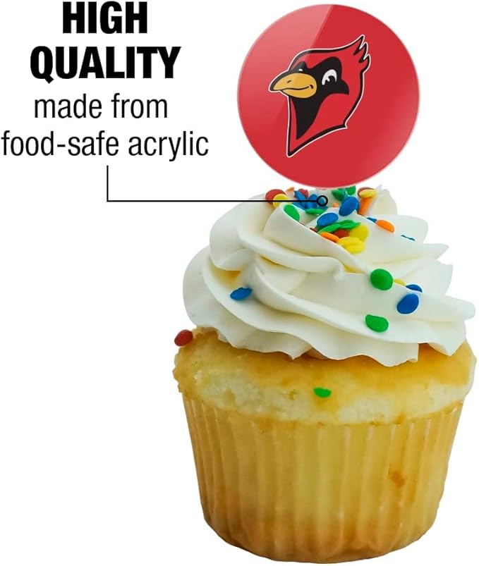Otterbein University Primary Logo Cupcake Picks Toppers Decoration Set of 6