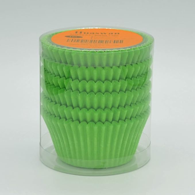 Green Cupcake Liners Greaseproof Paper Standard Baking Cups for Party and More, 150-Count