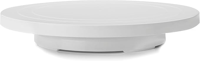 IBILI Rotating Base Stand Low 30 cm of Plastic, White, 30 x 30 x 5 cm