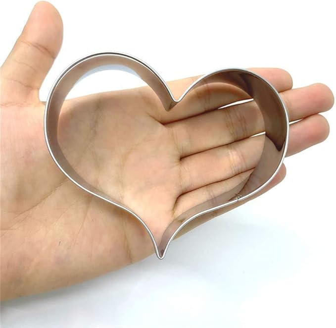 LILIAO Heart Cookie Cutter for Wedding/Baby Shower/Mother's Day - 3.6 x 2.8 inches - Stainless Steel